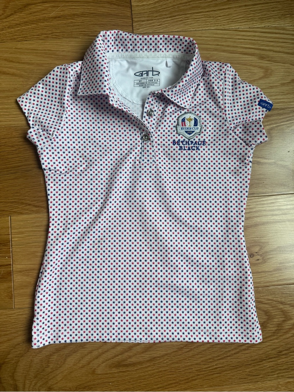 2025 Ryder Cup Kids Polo Shirt - Bethpage Black - Picture 7 of 7